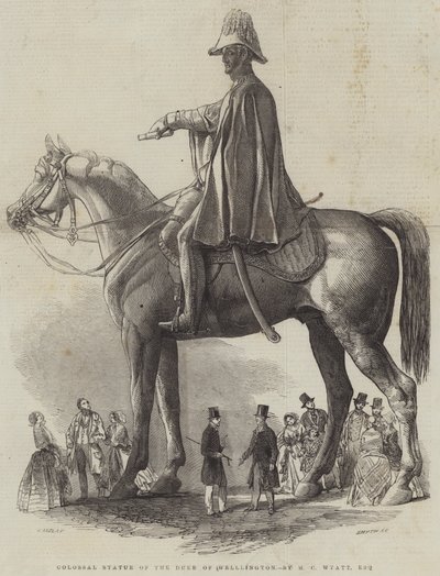 تمثال ضخم لدوق ويلينغتون ، بقلم MC Wyatt ، Esquire بواسطة هنري أنيلاي